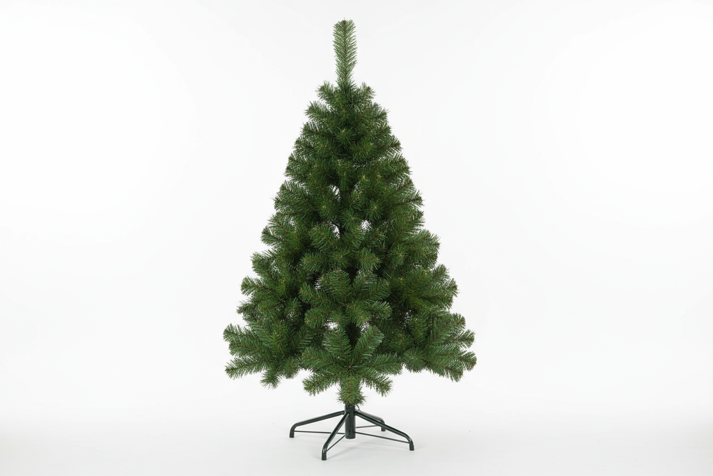 Color: Green
Diameter x Height: 0.6 x 1 m
Tree Type: Green
Style: Classic
Tree Size: Small (0–125 cm)  Green Christmas tree with 105 built-in branches. It features a metal stand and easy assembly.