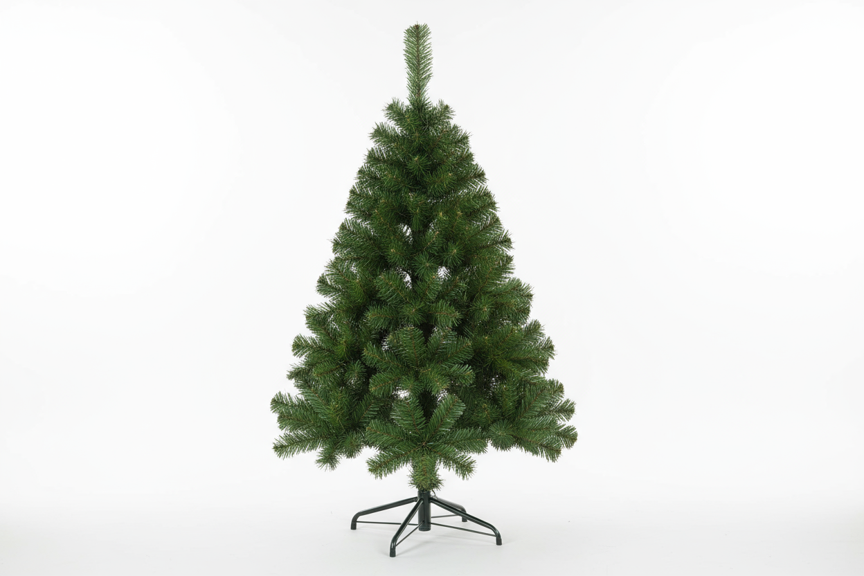Color: Green
Diameter x Height: 0.6 x 1 m
Tree Type: Green
Style: Classic
Tree Size: Small (0–125 cm)  Green Christmas tree with 105 built-in branches. It features a metal stand and easy assembly.